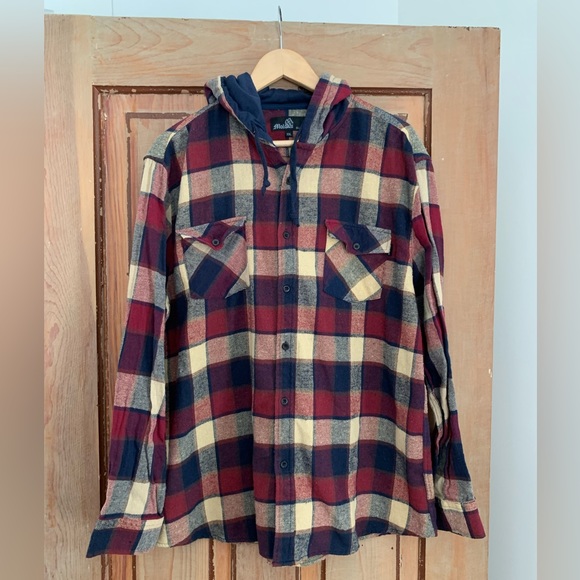 Men's Hoodie Flannel | Nordstrom | sz XXL | NWOT - Picture 1 of 7